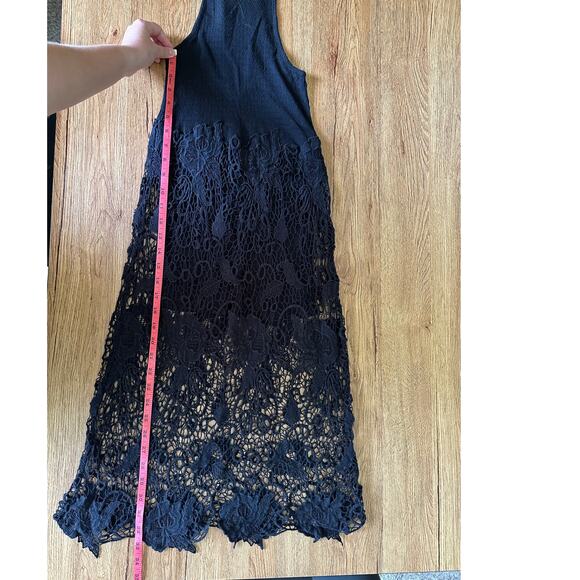 Free People Black Lace Nora Dress Size Small XSmall - Picture 6 of 8
